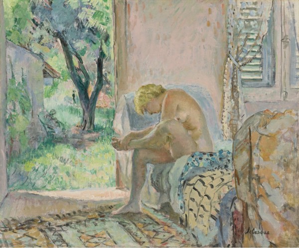 Sitting Nude by Henri Lebasque